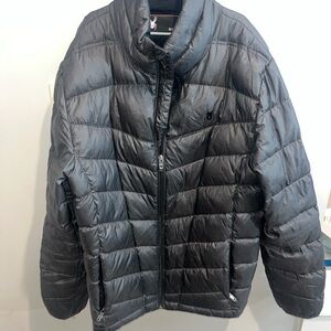 Spyder Men's Gray Puffer Jacket